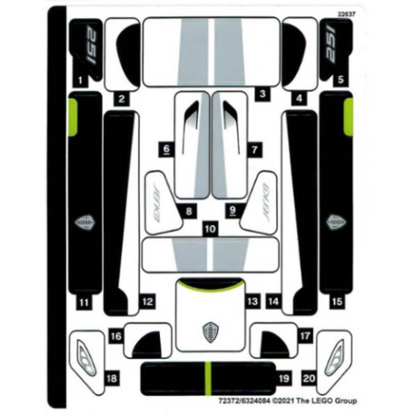 Sticker 76900 Koenigsegg Jesko