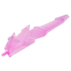 Kristallklinge gross, transparent pink