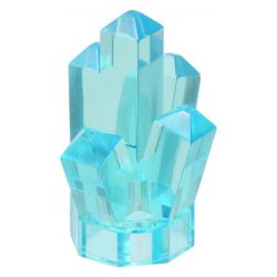 Kristall, transparent hellblau