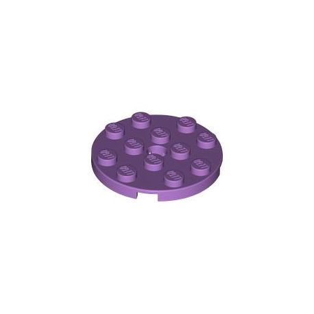 Platte 4x4 rund, violett