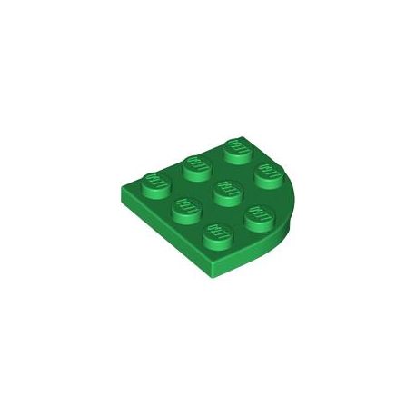Platte 3x3 viertelrund, grün