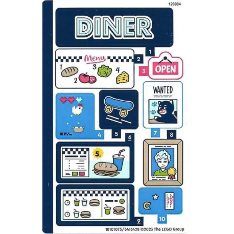 Sticker 41728 Heartlake Downtown Diner