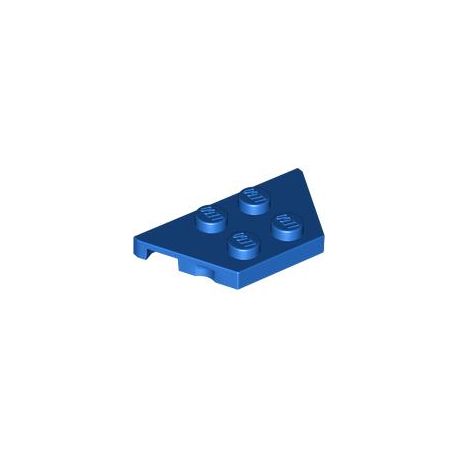 Platte 2x4, abgeschrägte Ecken, blau