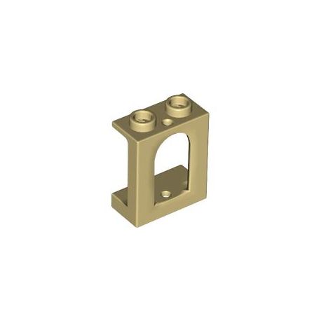 Paneele 1x2x2 mit abgerundetem Fenster, beige