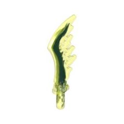 Ninjago Schwert, flammende Klinge, transparent fluoreszierend grün