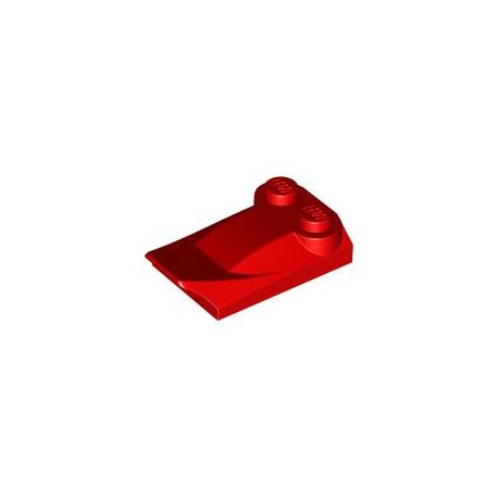 Bogen 2x3 mit 2 Noppen, rot