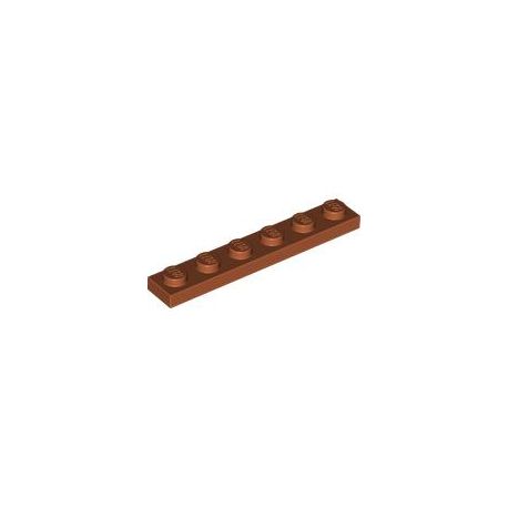Platte 1x6, dunkelorange
