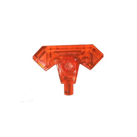 Doppelaxt, transparent fluoreszierend orange