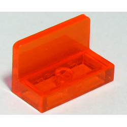 Paneele 1x2x1, transparent fluoreszierend orange