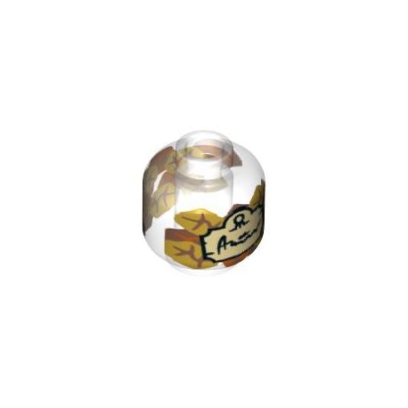 Kopf einfarbig "Herbstlaub", transparent