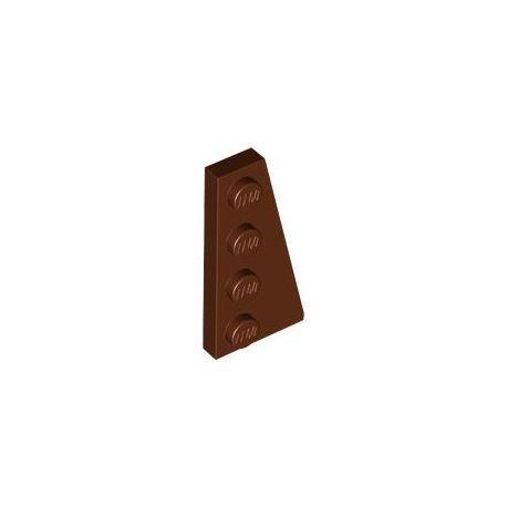 Platte 2x4 schräg rechts, braun