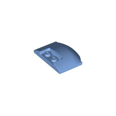 Bogen 3x4x2/3 mit zwei Noppen, hellblau