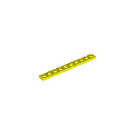 Platte 1x10, neongelb