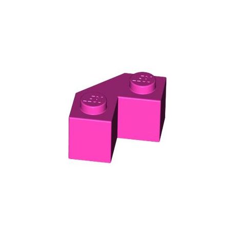 Stein 2x2 Winkel, abgeschrägt, pink