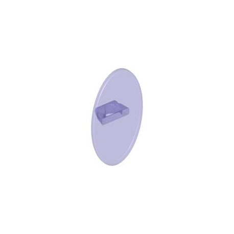 Schild elliptisch, transparent violett