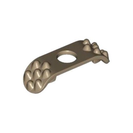 Schulterrüstung mit Stacheln, dunkelbeige