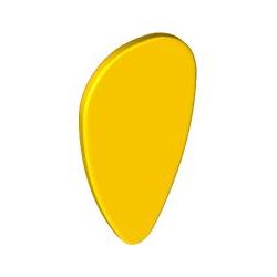 Schild oval, gelb