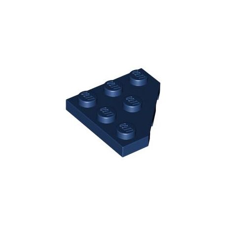 Platte 3x3, abgeschrägte Ecke, dunkelblau