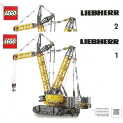 Bauanleitung & Sticker 42146 Liebherr Crawler Crane LR 13000
