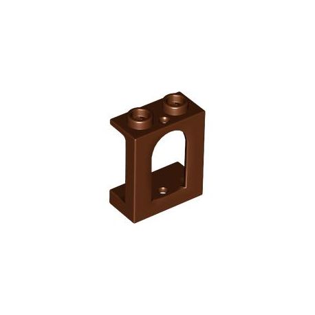 Paneele 1x2x2 mit abgerundetem Fenster, braun