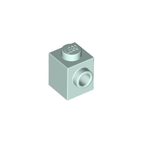 Stein 1x1 mit seitlicher Noppe, aquamarine