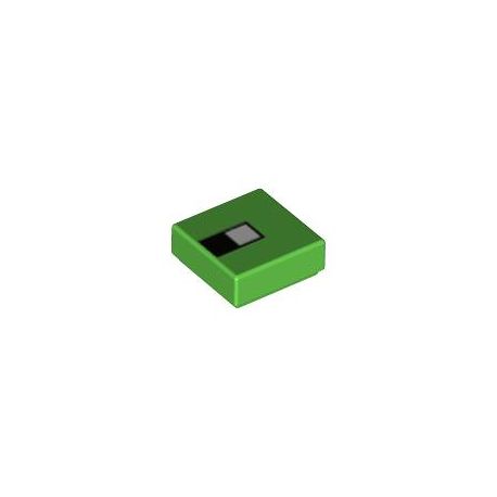 Kachel / Fliese 1x1 "Minecraft Schildkrötenauge", hellgrün