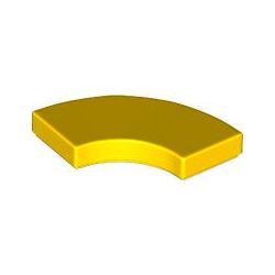 Kachel / Fliese 2x2 - 1/4 Kreis, gelb