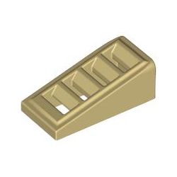 Schrägstein 1x2x2/3 mit Gitter, beige