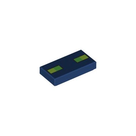 Kachel / Fliese 1x2 "Minecraft Phantom Augen", dunkelblau
