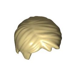 Haare kurz, zerzaust, beige