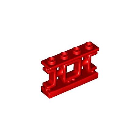 Zaun ornamental 1x4x2, rot