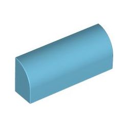 Bogen 1x4x1 1/3, azurblau