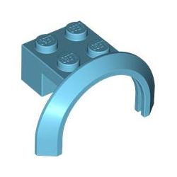 Stein 1x2 mit Bogen 1 2/3, azurblau