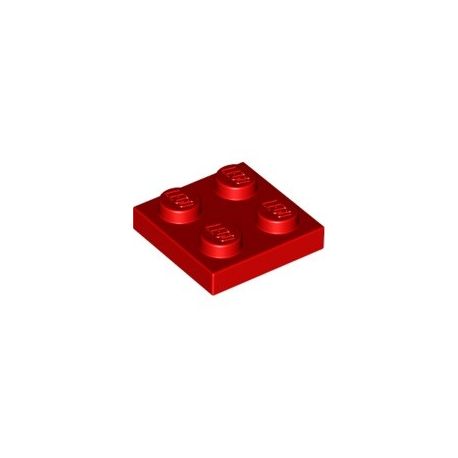 Platte 2x2, rot