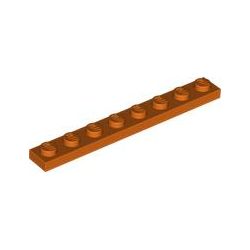 Platte 1x8, rotorange