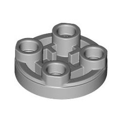 Kachel / Fliese 2x2 rund, invers, hellgrau
