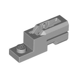 Platte 1x2 mit Disc Shooter, hellgrau