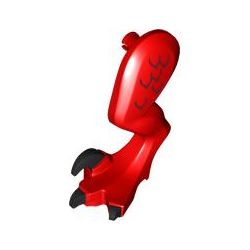 Hinterbein (Drachen / Dinosaurier) links, rot