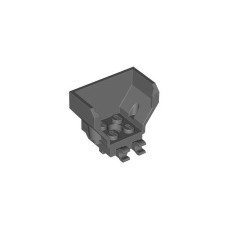 Mech-Sitz / Mech-Cockpit 4x2x3 mit 2 Clips, dunkelgrau