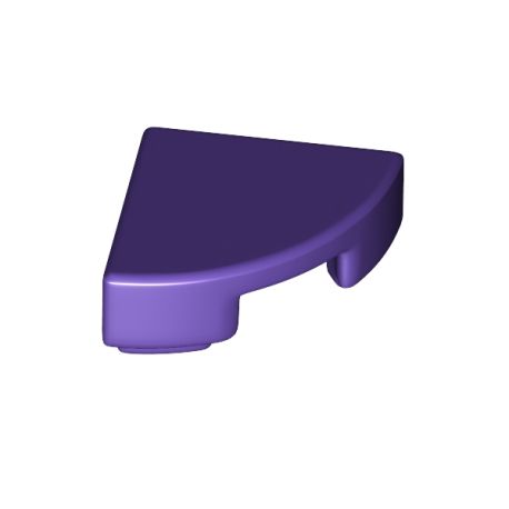 Kachel / Fliese 1x1 viertelrund, dunkelviolett