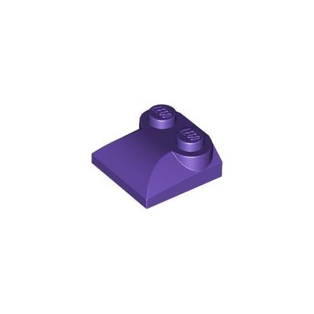 Bogen 2x2 mit 2 Noppen, dunkelviolett
