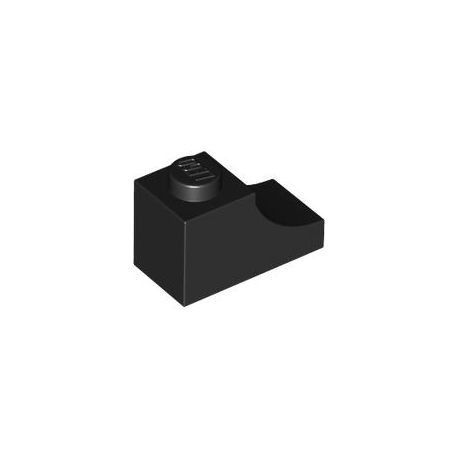 Bogen 1x2 invers, schwarz