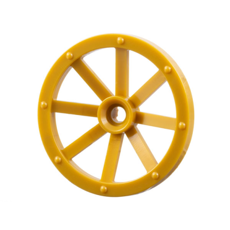 Kutschenrad D. 33mm, gold matt