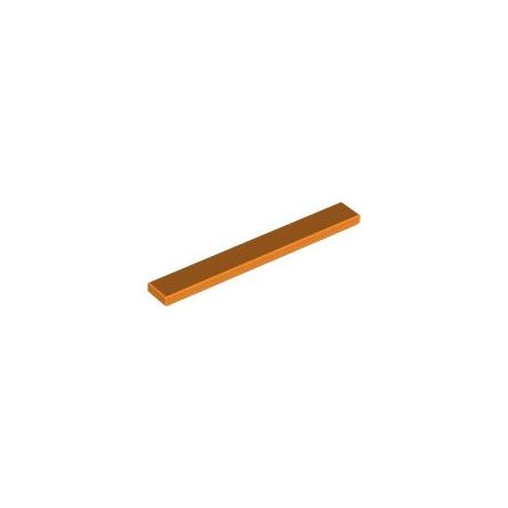 Kachel / Fliese 1x8, orange