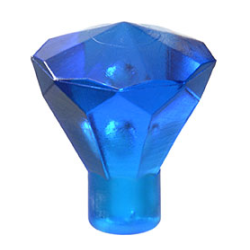 Juwel, transparent dunkelblau