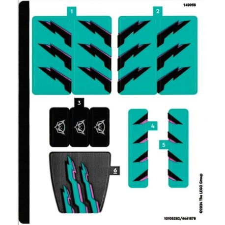 Sticker 60406 Race Car and Car Carrier Truck