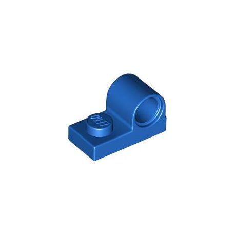 Platte 1x2 mit Pinloch oben, blau