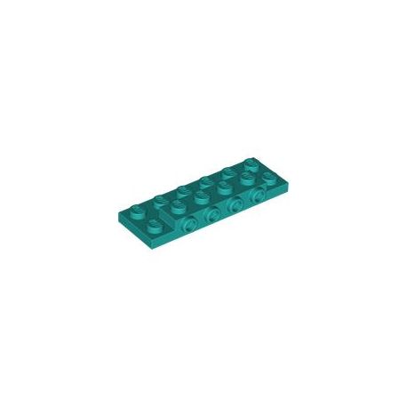 Platte mit 4 Seitennoppen 2x6x2/3, türkis