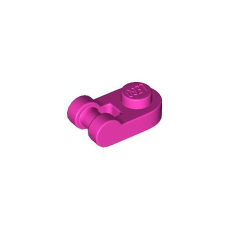 Platte 1x1 rund, mit Griff, pink