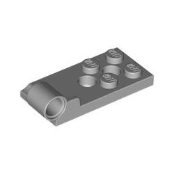 Scharnierplatte Unterseite 2x4, hellgrau
